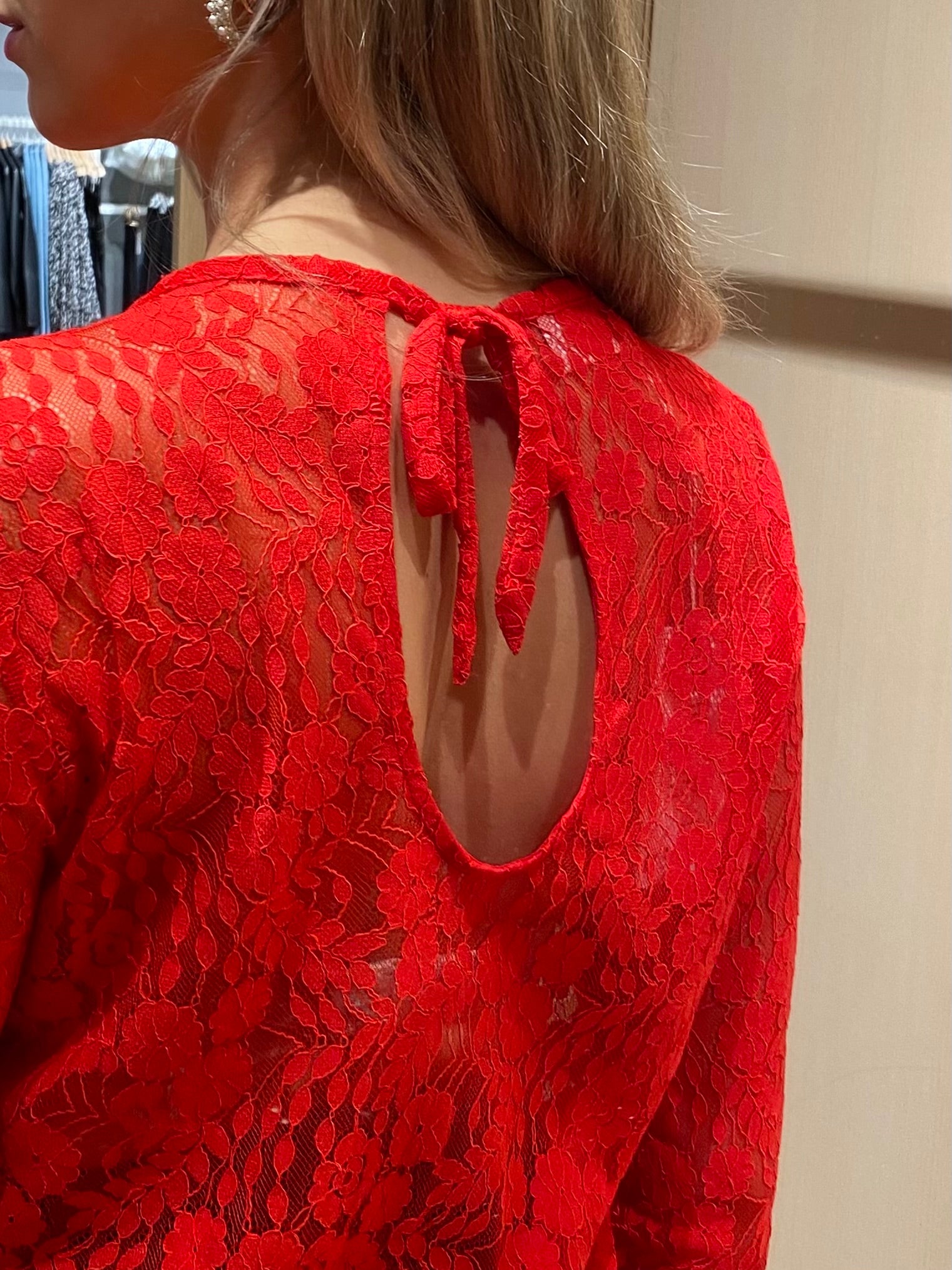 VISELLY Top - Poppy Red